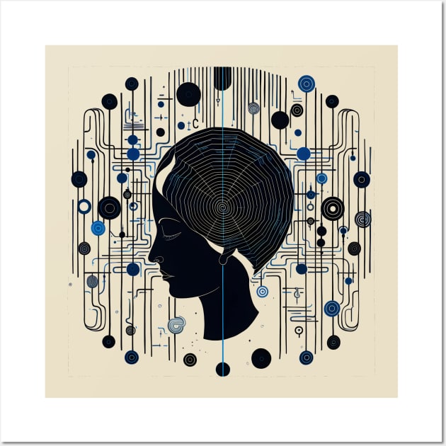 Brain structures - Surreal art Wall Art by Unelmoija